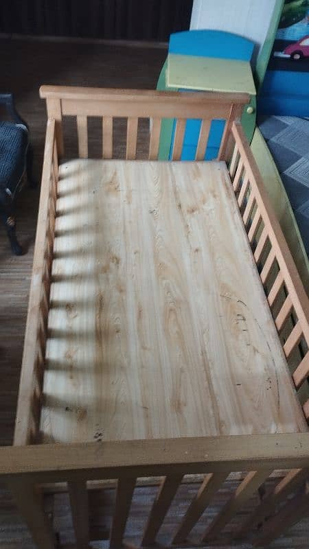 Baby Cot Wooden 2