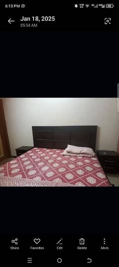 Bed with Side Table's and 3 Seater Sofa