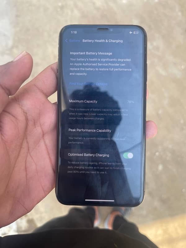 Xs max non pta factory unlock 256 gb  79% bh 6