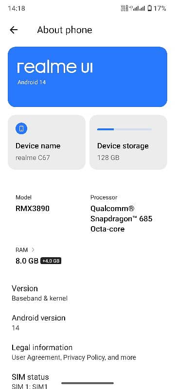 realme c67 0