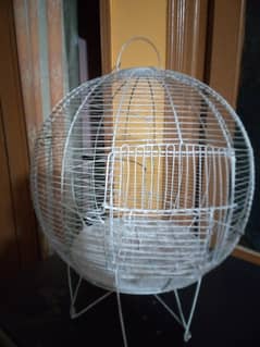 Silver round cage