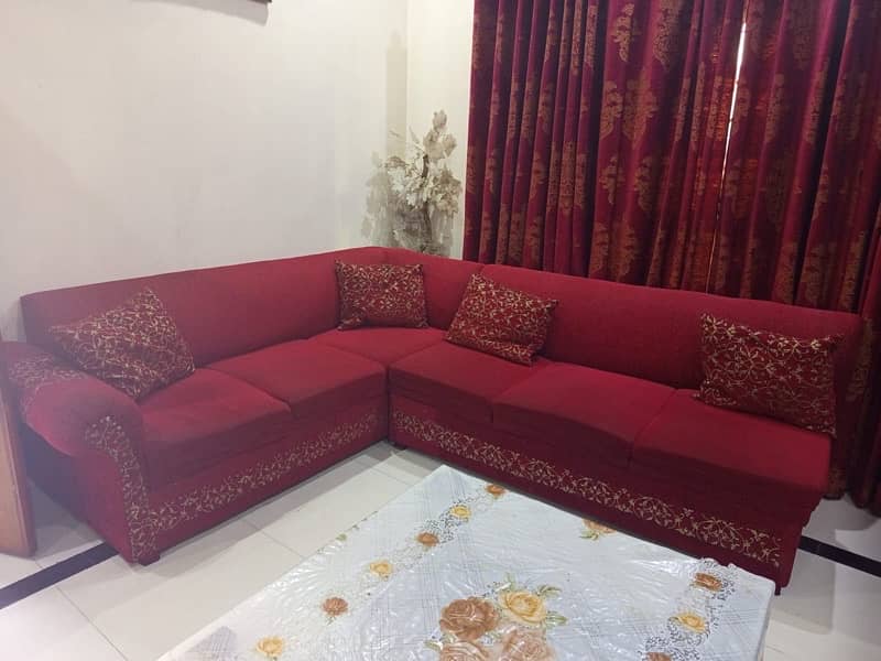 Dinning table. Deep freezer and Lshape sofa for sale 1