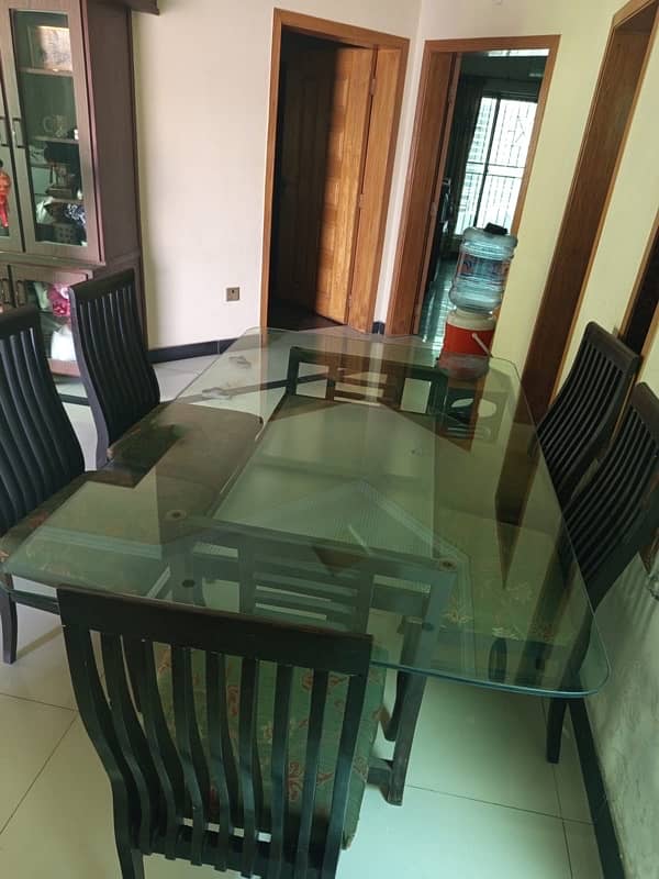 Dinning table. Deep freezer and Lshape sofa for sale 2