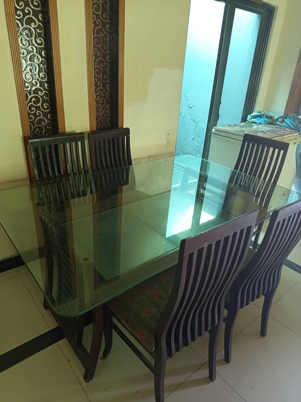 Dinning table. Deep freezer and Lshape sofa for sale 3