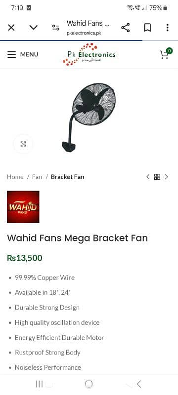 fan with perfectly working 0