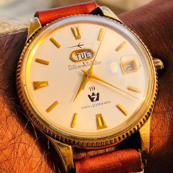 citezan gold plated automatic 5