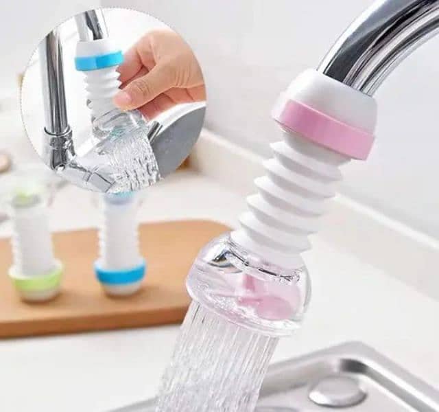 "360° Rotating Faucet Sprayer | Flexible Tap Nozzle for Kitchen" 1