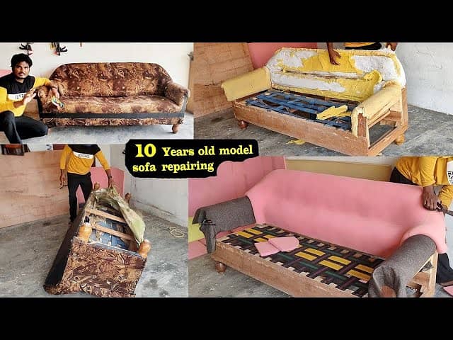 Sofa Maker|sofa set | 5 seater sofa repair | fabric change/L-Shaped 12