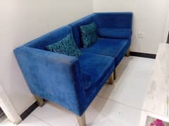 2 seater sofa and 1 divider