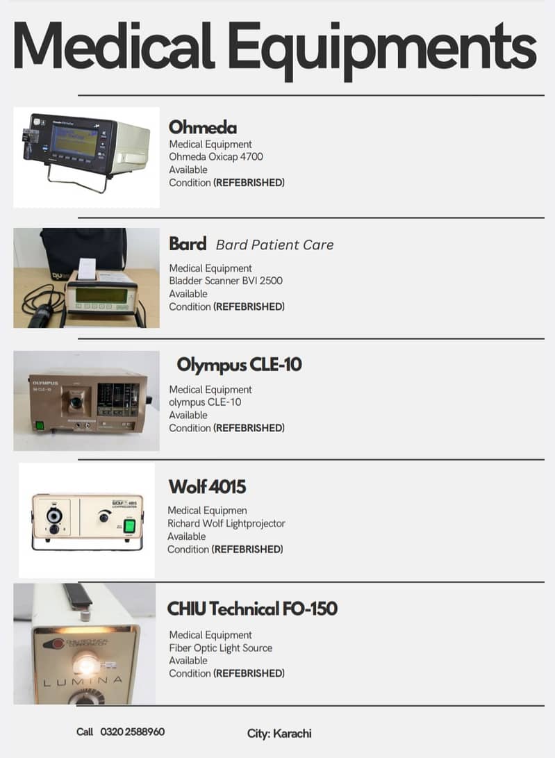 Medical and Dental Equipments 1