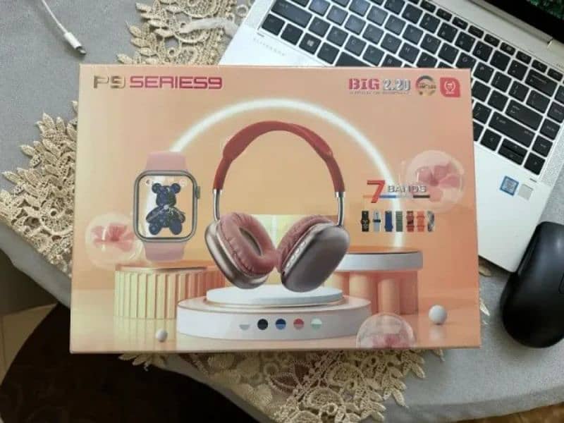 Crown c9 Ultra 2 Watch + Straps+ HeadPhone 1