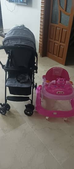 stroller and walker from bacha party ( 3 months used)