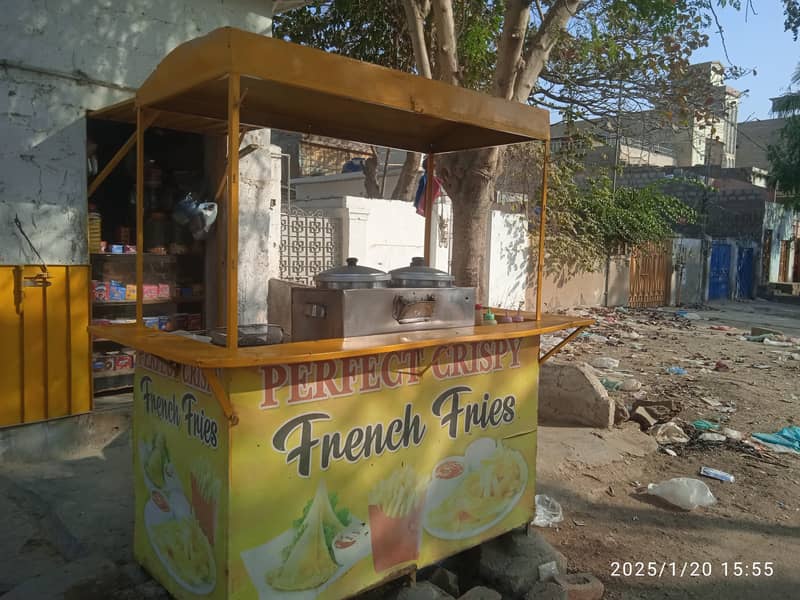 Double French Fries Counter with all accessories in good condition 3