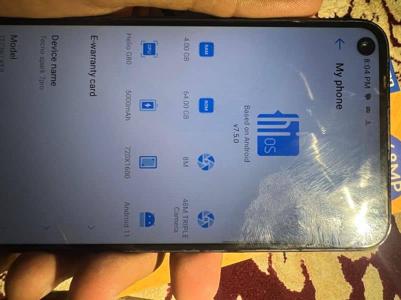 tecno spark 7 pro 8