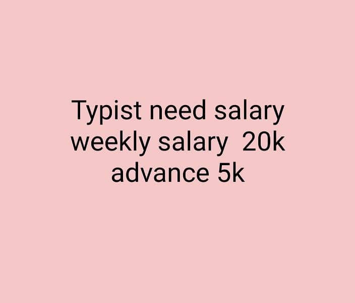 Typing work available daily salary no referral system 0