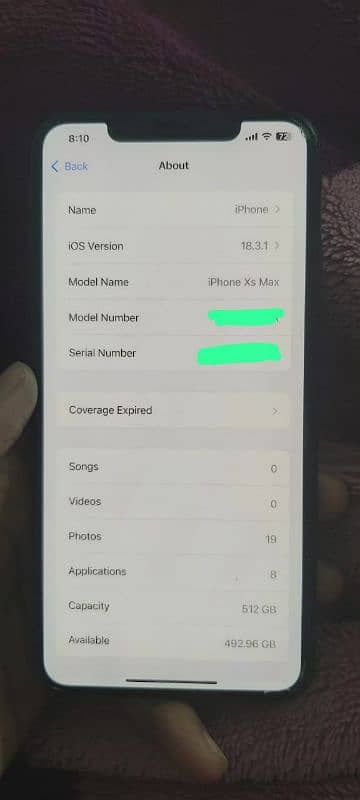 IPHONE XS MAX 512 GB 7