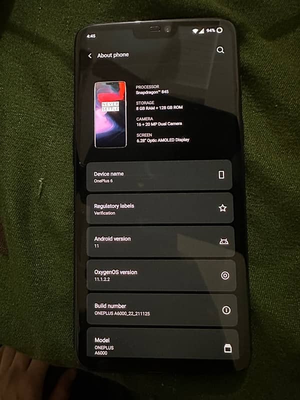 Oneplus 6 dual-sim 8/128 8