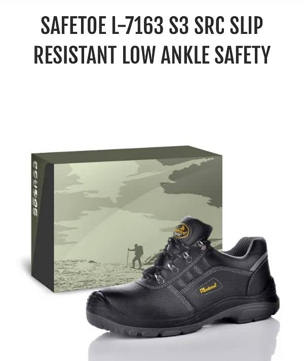 SAFETOE L-7163 SRC SLIP RESISTANT LOW ANKLE SAFETY SHOES 0