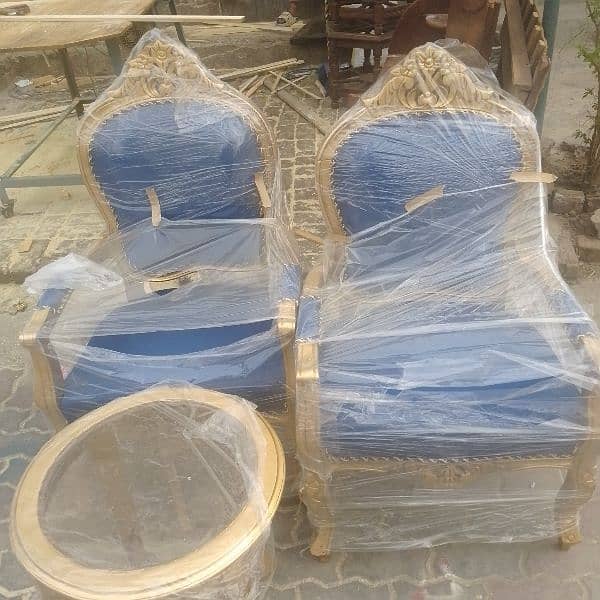 Bedroom chairs and table 2 bedroom chair and  table new lush condition 3