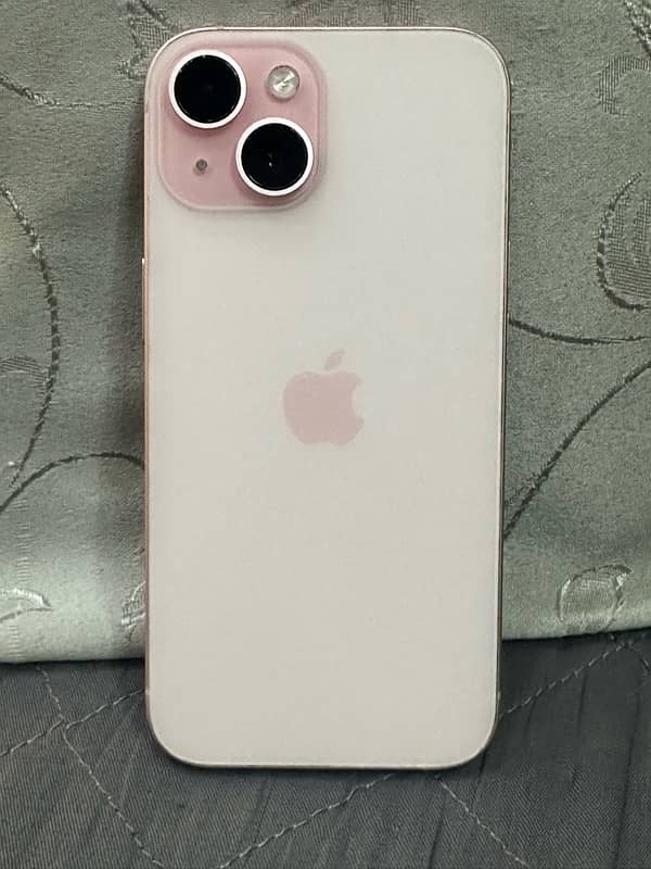 iPhone 15 Pink 128gb - PTA Approved physical dual sim 0