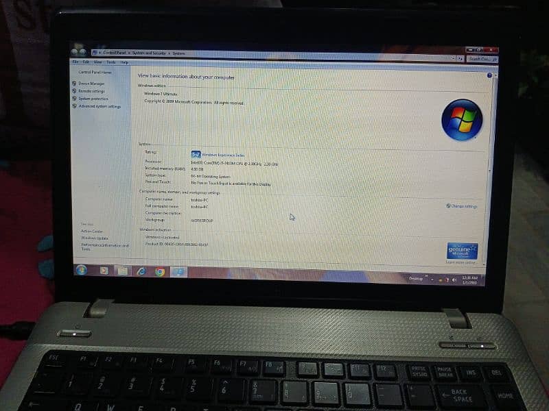TOSHIBA SATELLITE CORE I5 2ND GENERATION 500 GB HDD AND 4 GB RAM 3