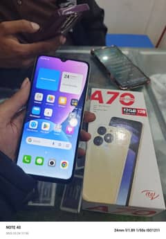 itel A70 ram 4. mery 128 gb