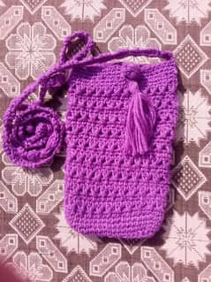 crochet Phone bag