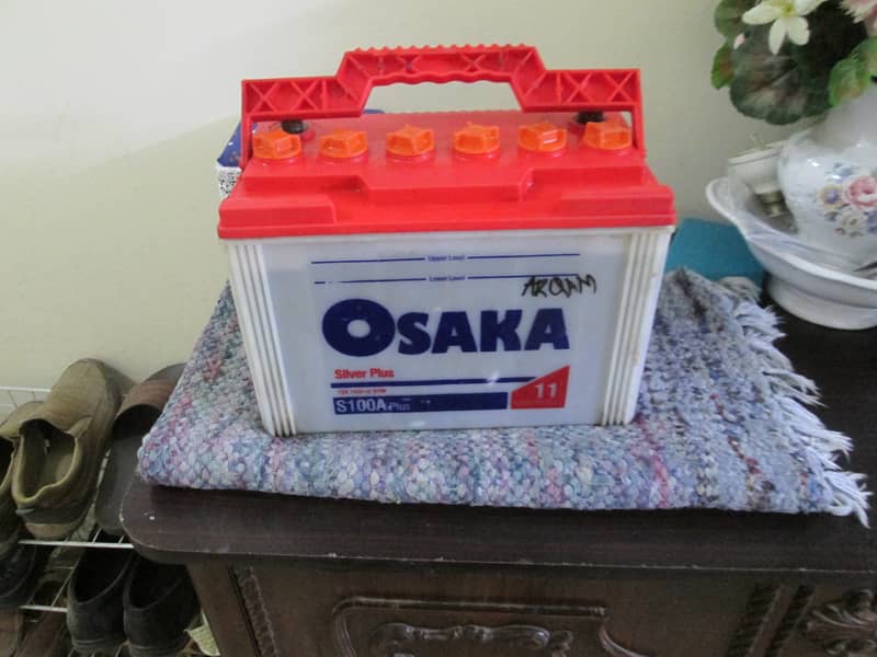 Battery 100Amp OSAKA 4Month Used Bhtreen condition O3OO,2357.826 4