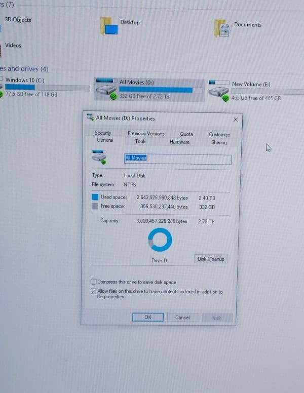 3 Tb hard disk, all ok 100% performance 2