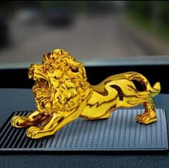 Golden Metal Lion For Home Decoratiom/Car Dashboard