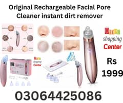 Original Rechargeable Facial Pore Cleaner Dirt Remover Facial machine