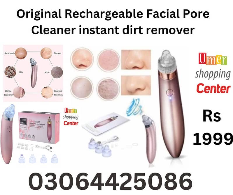 Original Rechargeable Facial Pore Cleaner Dirt Remover Facial machine 0