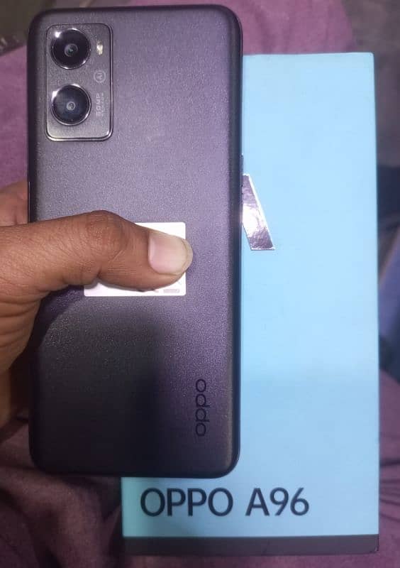 oppo A96 128gb8gb with box charger condition 10/9.5 urgent sale 1