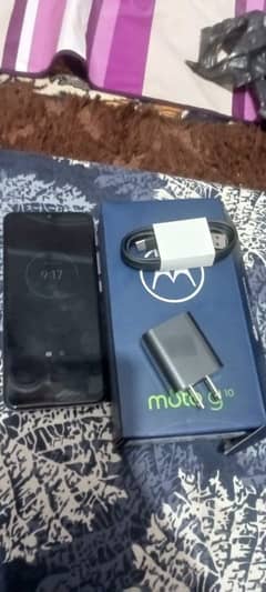 Moto g10 With box and original charger pta approved