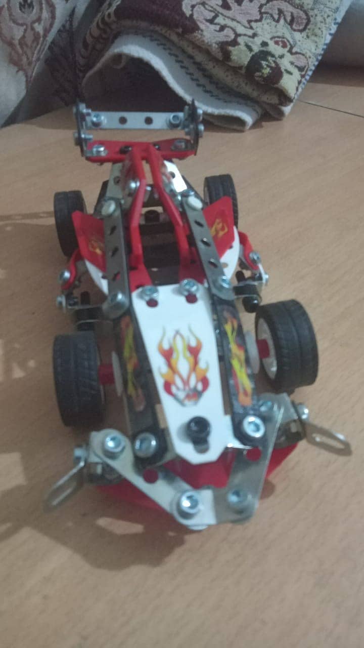 MECANO CAR SET MADE BUY NUTS AND TOOL GHUD BANA BHE SAKTE HE 1