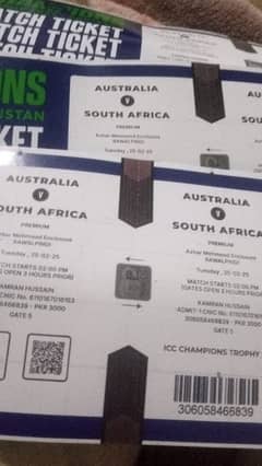 Aus vs SA tickets