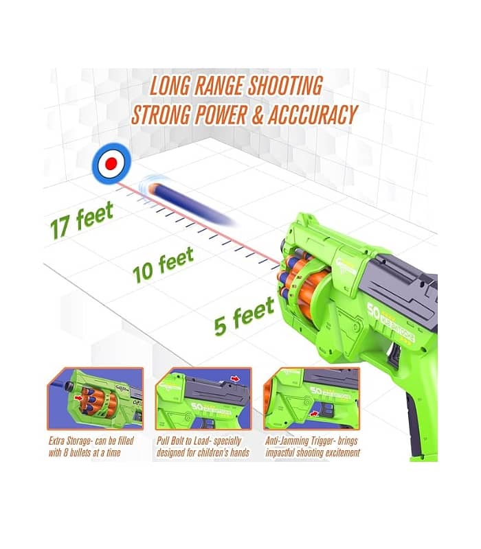 8-Dart Rotating Drum Toy Gun for boys/Girls 2