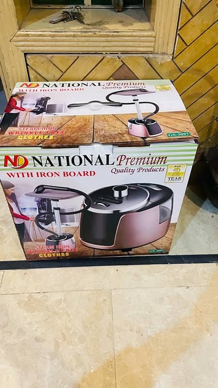 national ND steam iron 2year warranty 1