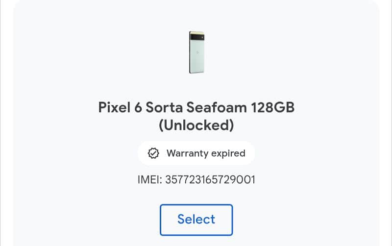 Google pixel 6 8/128 7