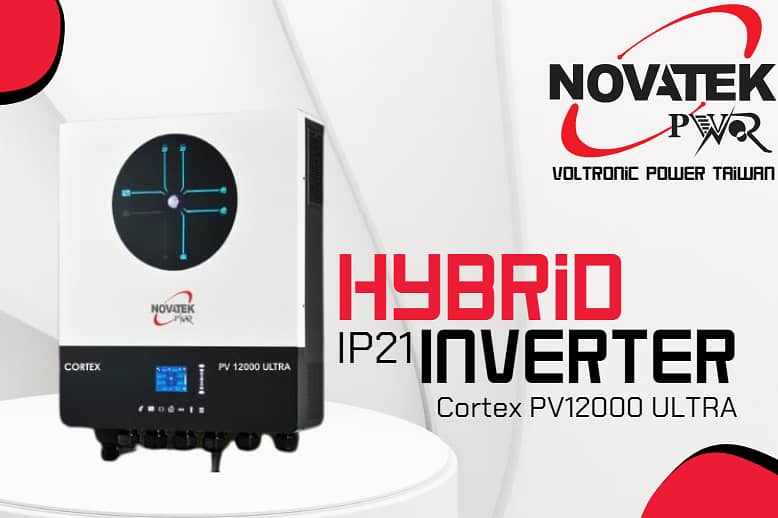 Hybrid Inverters | 3KW to 12KW | Solar Inverters | IP21 Novatek 5