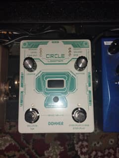 Donner Circle Looper Guitar Pedal with Drum Machine Time Display