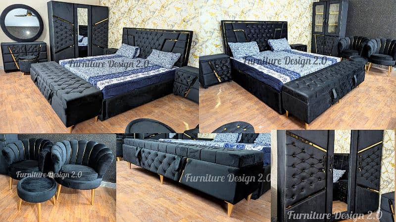 Daheej sofa set+Showcase+Wardrobe+Storage Box+Chair set Price 225000 1