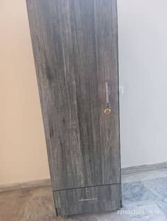 Best quality wooden wardrobe with channel drawer and smooth tyres.