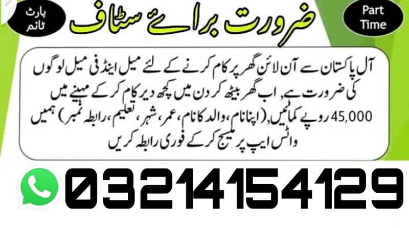 urgent staff required for office work and online work 3