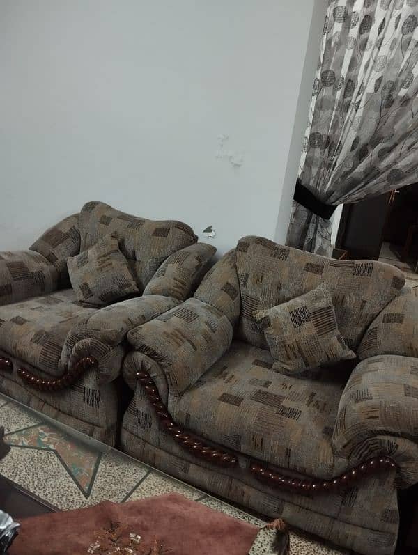 9 seats Sofa Set (Sheesham) with 9 cushions, Comfortable sofa seats, 1