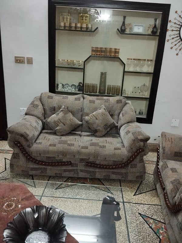 9 seats Sofa Set (Sheesham) with 9 cushions, Comfortable sofa seats, 2