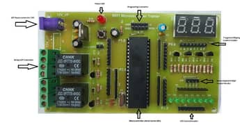 Microcontroller Trainer Board for Student Training with 12V 1A Adapter