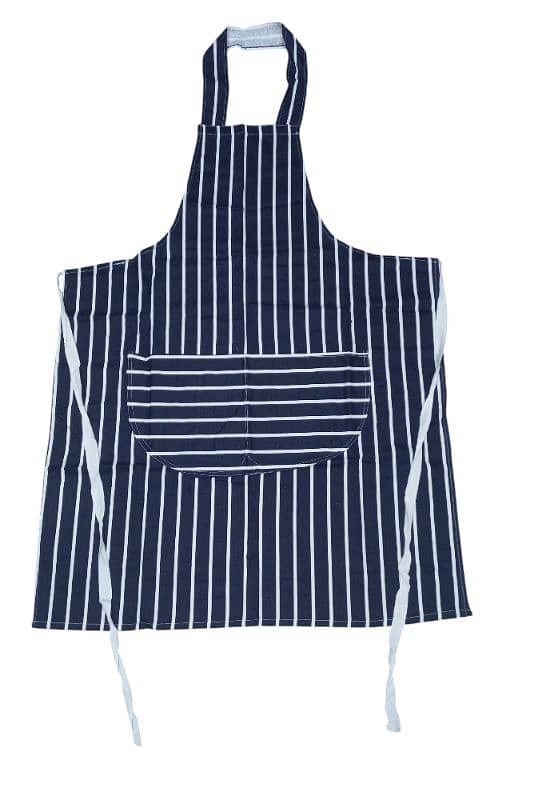 Red and Blue Stripe Kitchen Apron for Chef in Pakistan 1