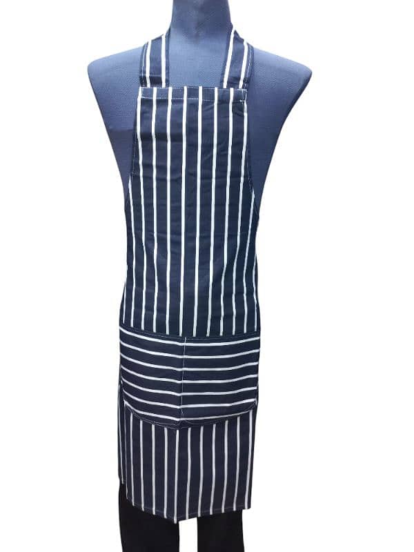 Red and Blue Stripe Kitchen Apron for Chef in Pakistan 4