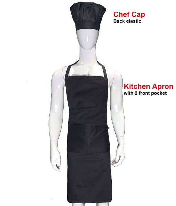 Red and Blue Stripe Kitchen Apron for Chef in Pakistan 7